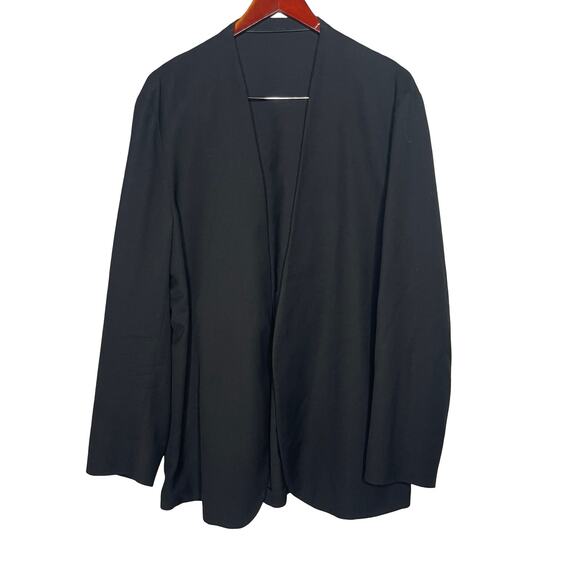 Maison Margiela Black Wool Minimal Open Blazer jacket Sz 54 US 44 - Picture 3 of 13